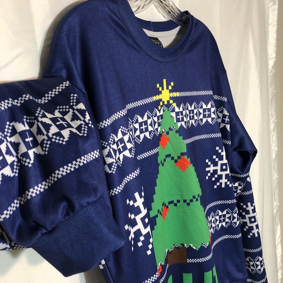 ⬇️RageOn! “ITS LIT” Holiday Christmas Pullover | M - Picture 3 of 7